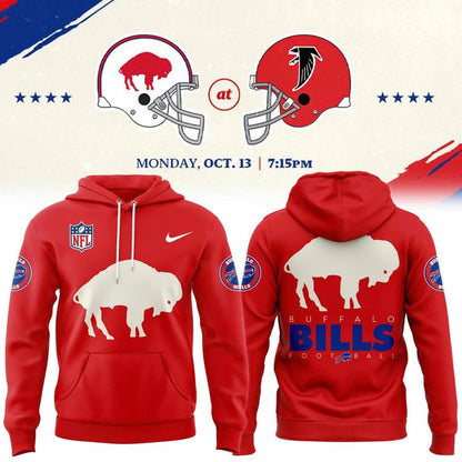Buffalo Bills 2025 Classic Logo Hoodie - Red
