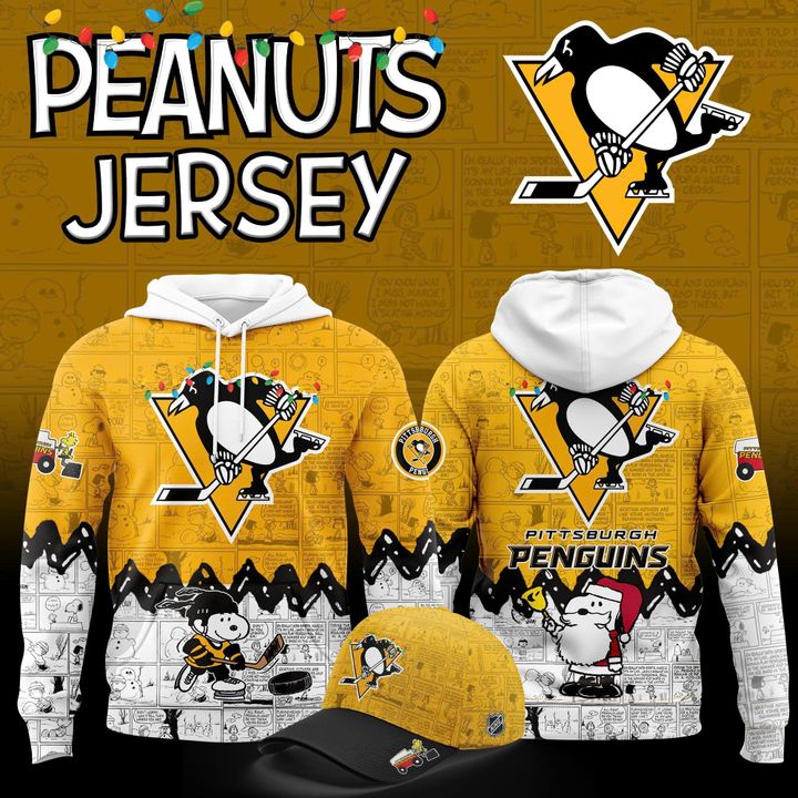 Pittsburgh Penguins Peanuts Night 2025 - 2026 Hoodie