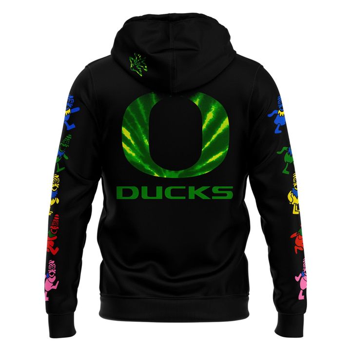 Oregon Ducks 'Tie-Dye Grateful Ducks" 2025-2026 Special Hoodie