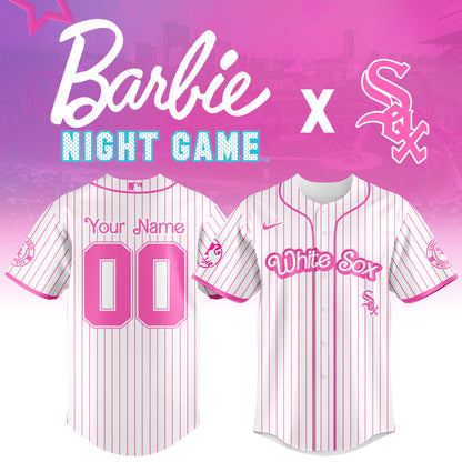 .    Chicago White Sox  MLB x Barbie Night Game Limited Edition Jersey 2025 v2