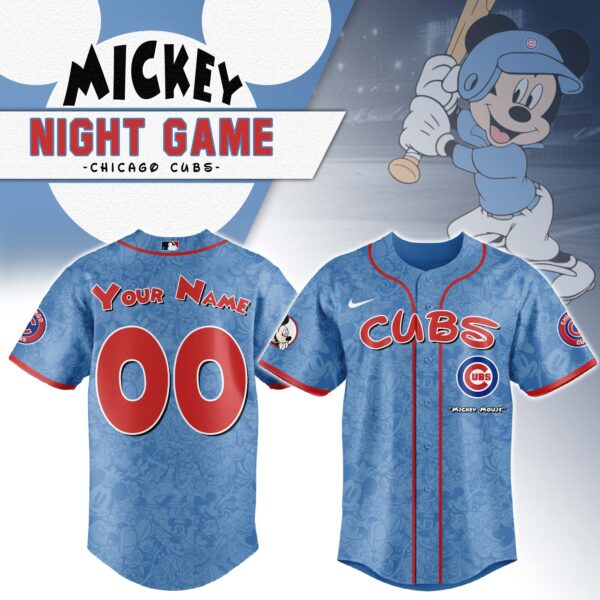 Chicago Cubs x Mickey Mouse Baseball Jersey
