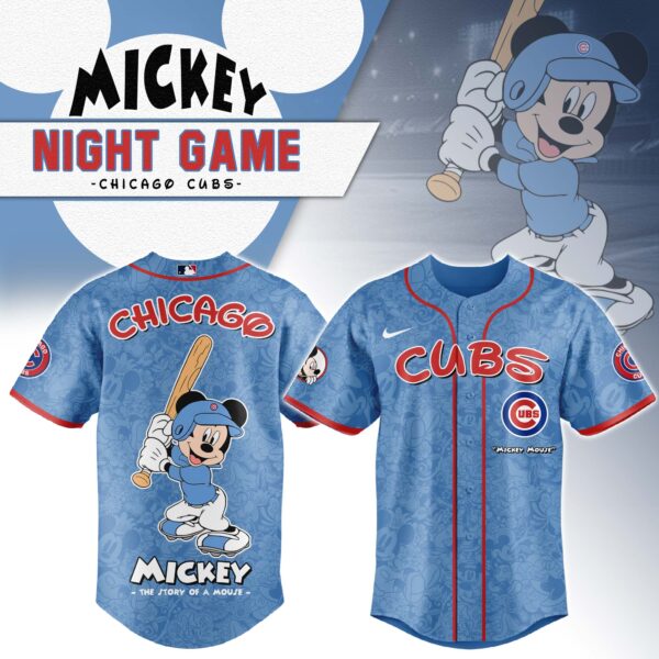 Chicago Cubs x Mickey Mouse Baseball Jersey