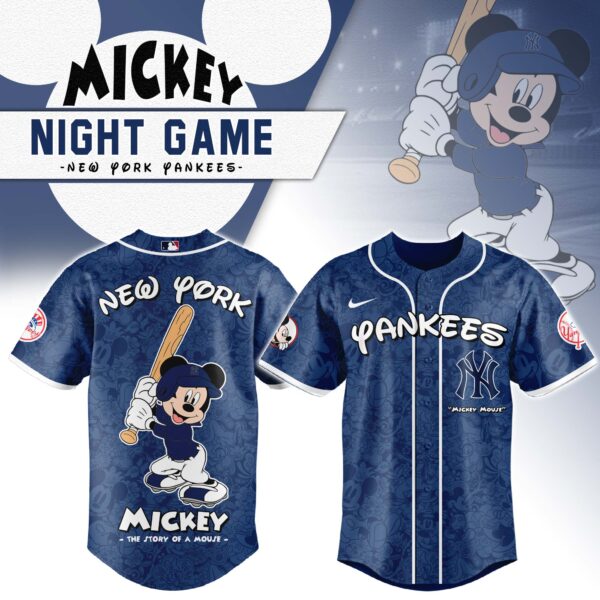 New York Yankees x Mickey Mouse Baseball Jersey