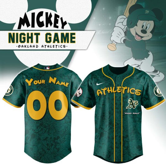 Athletics x Mickey Mouse Baseball Jersey