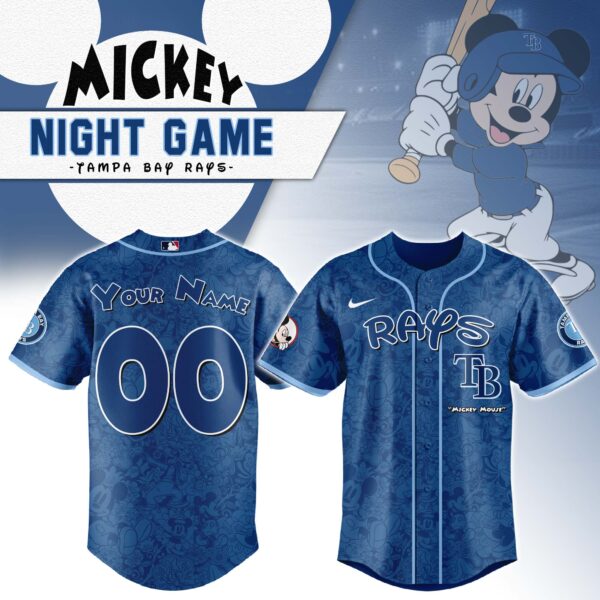 Tampa Bay Rays x Mickey Mouse Baseball Jersey