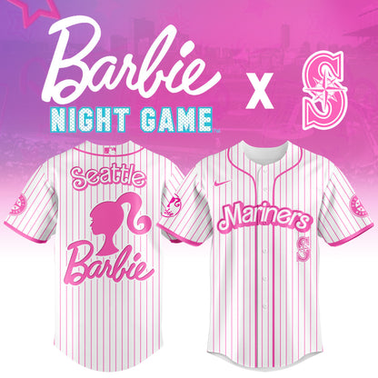 .    Seattle   Mariners MLB x Barbie Night Game Limited Edition Jersey 2025 v1