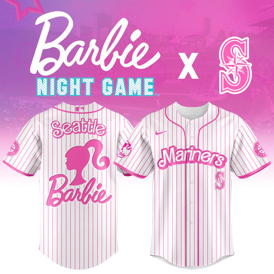 .    Seattle   Mariners MLB x Barbie Night Game Limited Edition Jersey 2025 v1