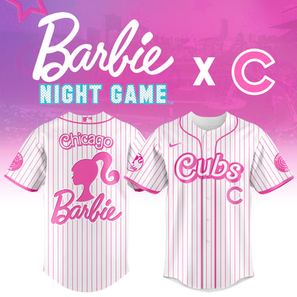 .    Chicago   Cubs MLB x Barbie Night Game Limited Edition Jersey 2025 v1