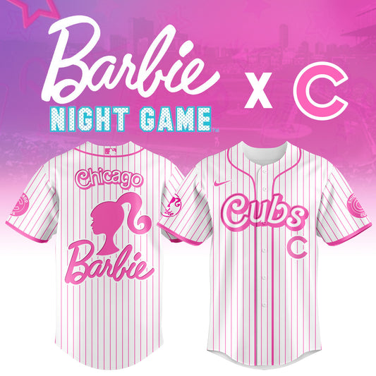 .    Chicago   Cubs MLB x Barbie Night Game Limited Edition Jersey 2025 v1