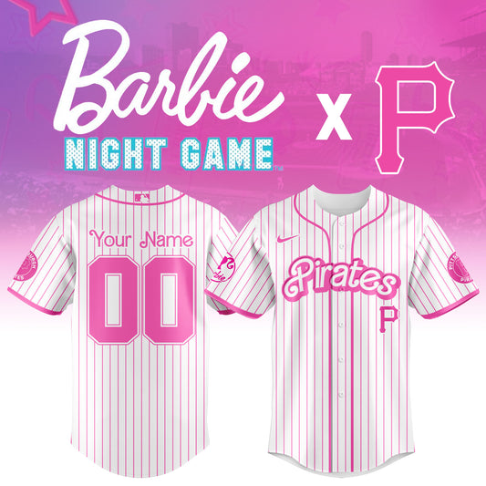.    Pittsburgh  Pirates MLB x Barbie Night Game Limited Edition Jersey 2025 v2