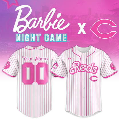 .    Cincinnati  Reds MLB x Barbie Night Game Limited Edition Jersey 2025 v2