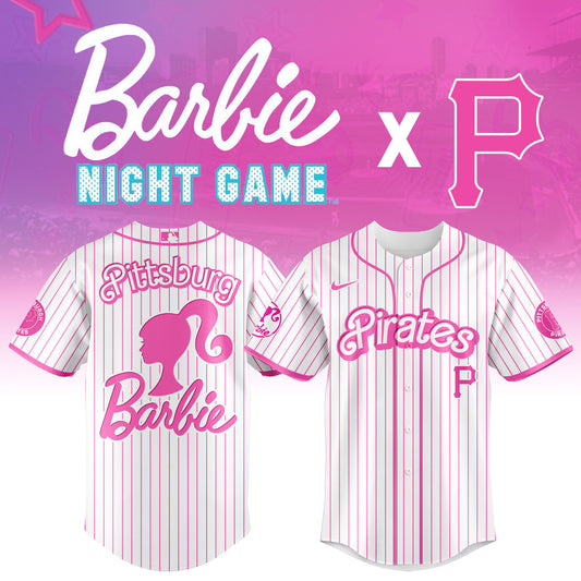 .    Pittsburgh   Pirates MLB x Barbie Night Game Limited Edition Jersey 2025 v1