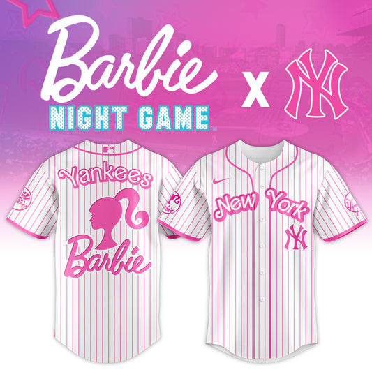 .    New York Yankees   MLB x Barbie Night Game Limited Edition Jersey 2025 v1