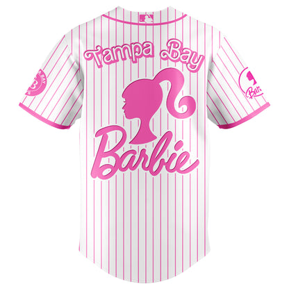 .    Tampa   Bay Rays MLB x Barbie Night Game Limited Edition Jersey 2025 v1