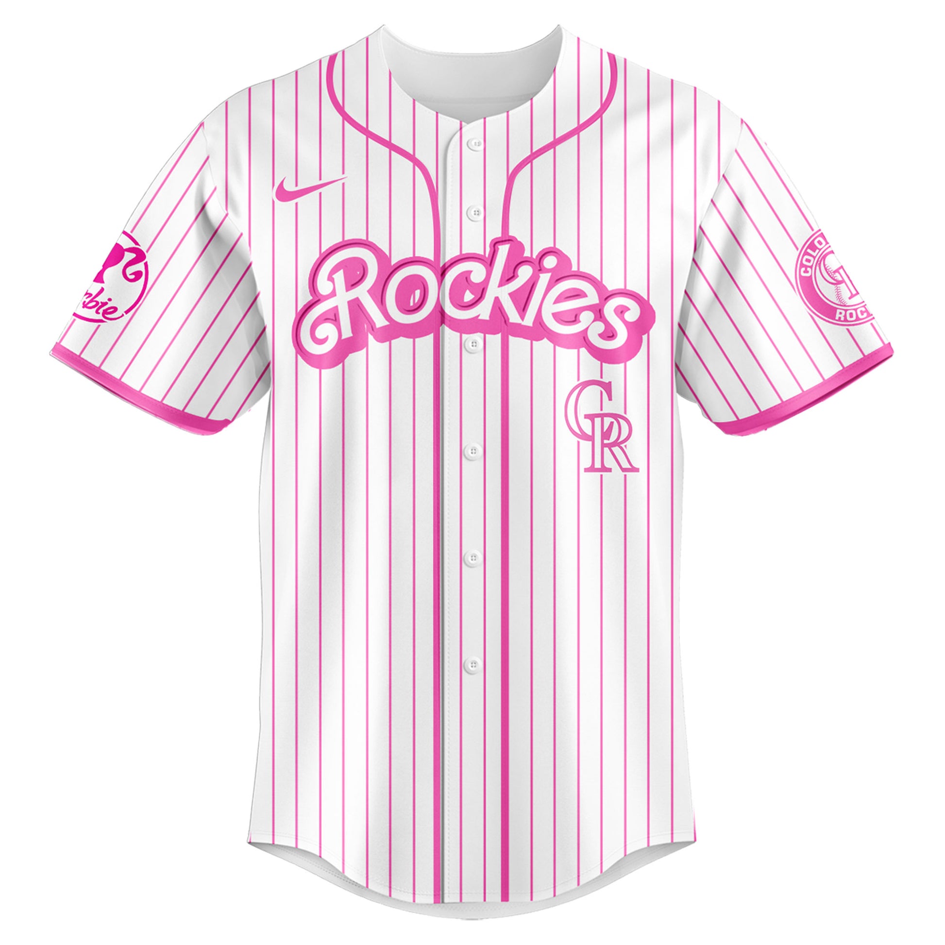 .    Colorado  Rockies MLB x Barbie Night Game Limited Edition Jersey 2025 v2