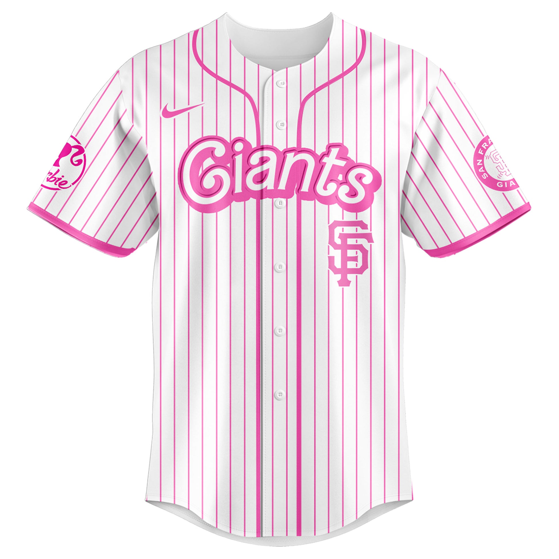 .    San Francisco Giants  MLB x Barbie Night Game Limited Edition Jersey 2025 v2