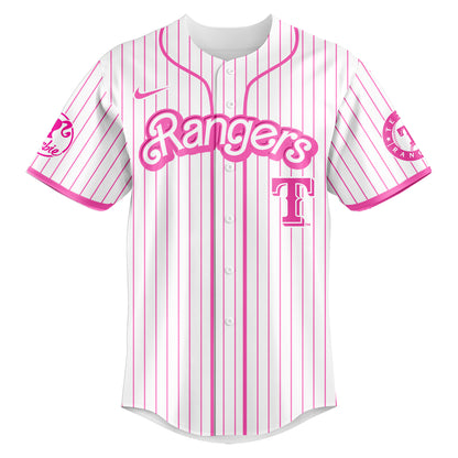 .    Texas  Rangers MLB x Barbie Night Game Limited Edition Jersey 2025 v2