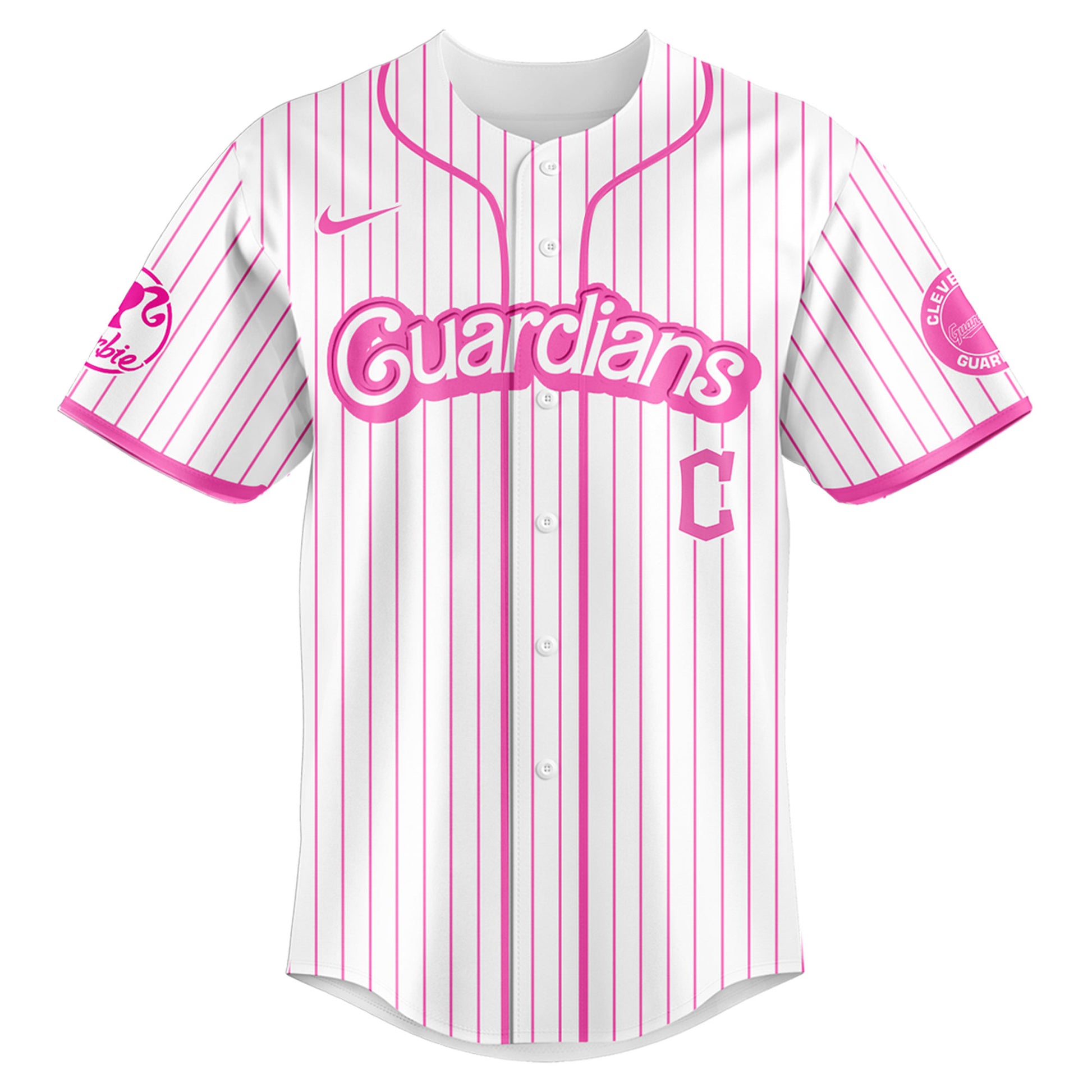 .    Cleveland  Guardians MLB x Barbie Night Game Limited Edition Jersey 2025 v2