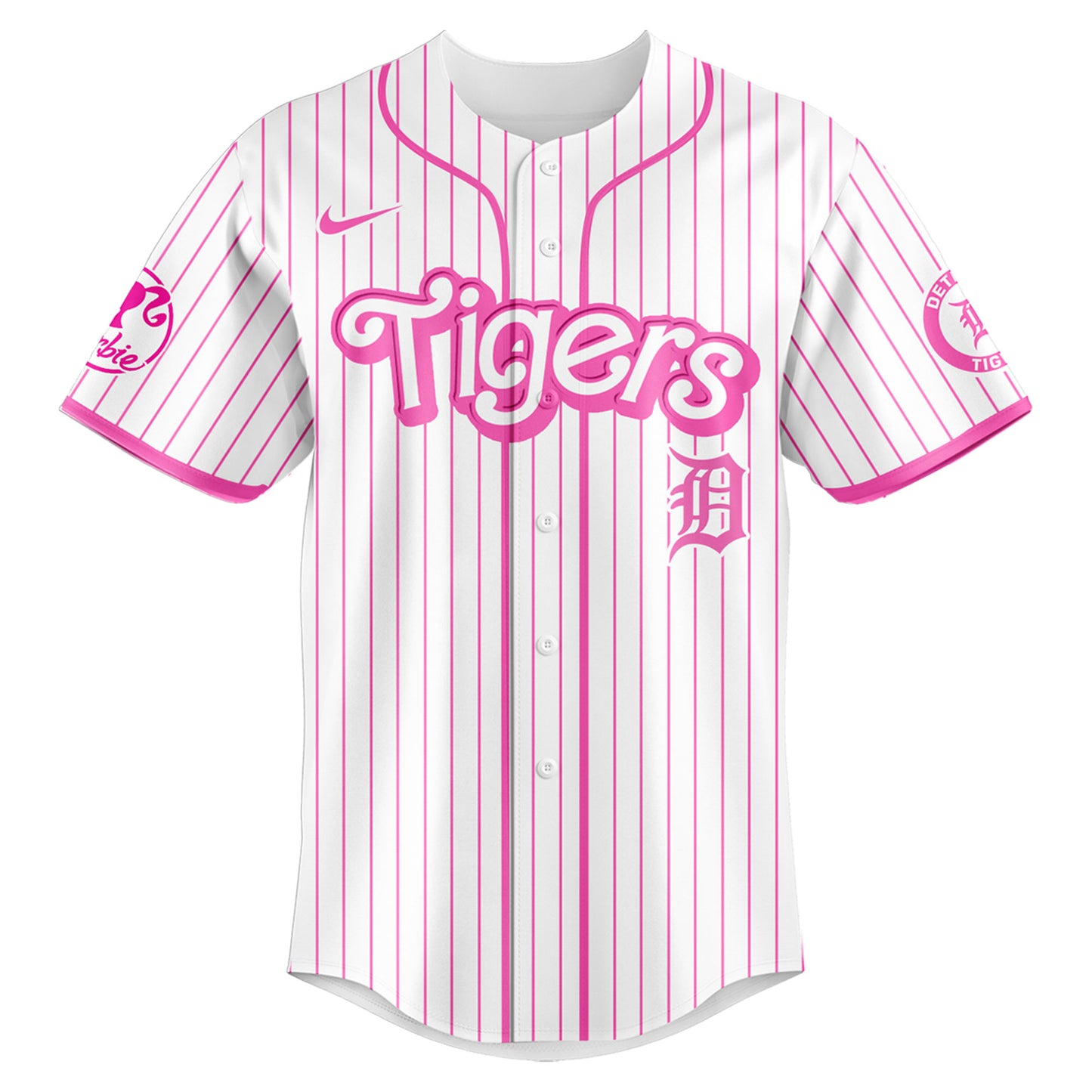 .    Detroit   Tigers MLB x Barbie Night Game Limited Edition Jersey 2025 v2