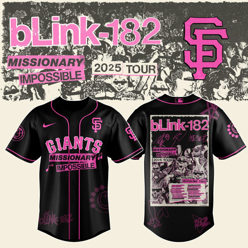 SF x Blink-182 Missionary Impossible Tour 2025 Jersey