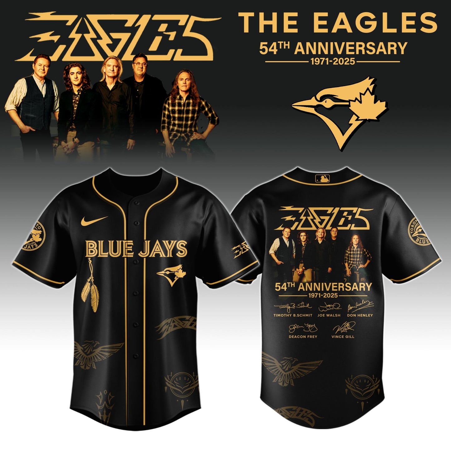 TB Jays x Eagles Band Music Jersey 2025 Editions Limited + Selling Out Fast