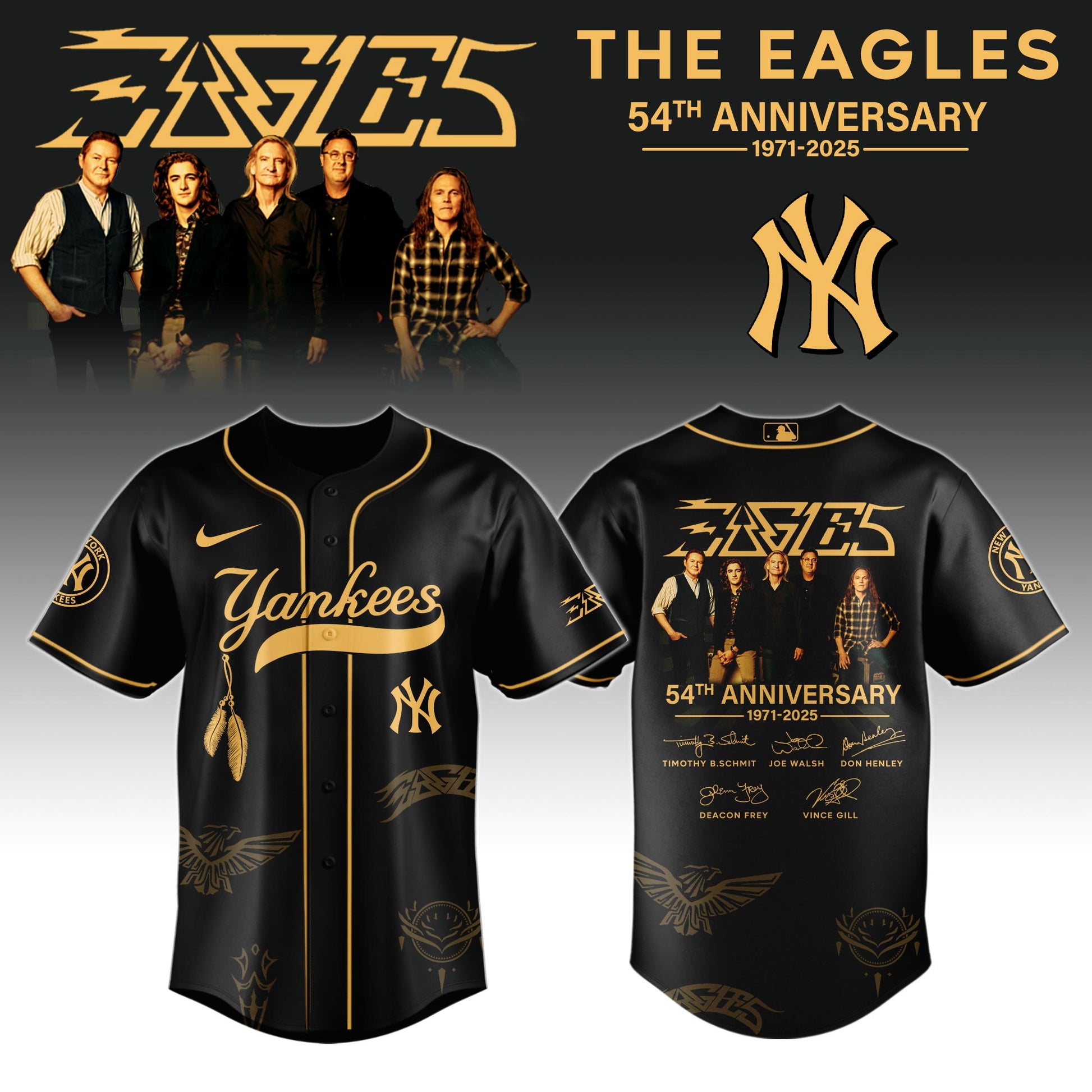 NY Yankees x Eagles Band Music Jersey 2025 Editions Limited + Selling Out Fast
