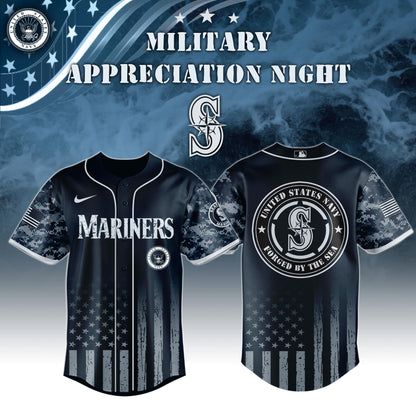_Seattle Mariners MLB x Navy Military Appreciation Night Jersey Editions Limited 2025 V5