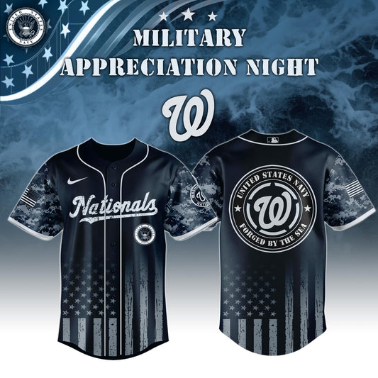 _Washington Nationals MLB x Navy Military Appreciation Night Jersey Editions Limited 2025 V5