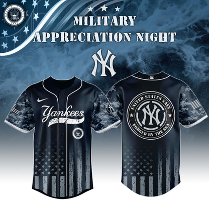 _New York Yankees MLB x Navy Military Appreciation Night Jersey Editions Limited 2025 V5