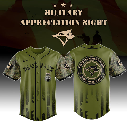 _Toronto Blue Jays MLB x Army Military Appreciation Night Jersey Editions Limited 2025