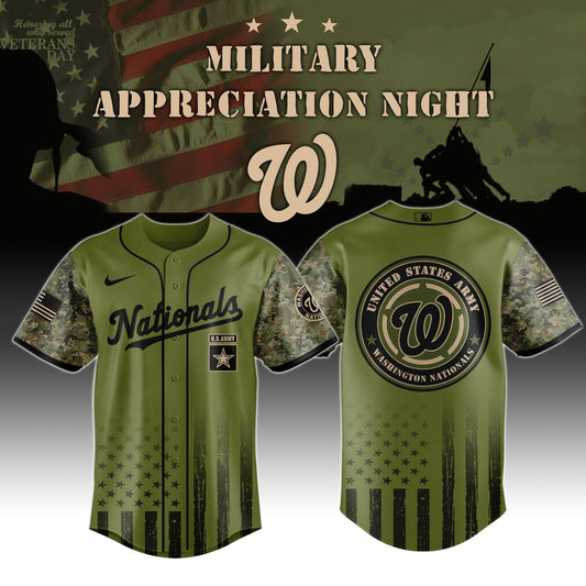 _Washington Nationals MLB x Army Military Appreciation Night Jersey Editions Limited 2025