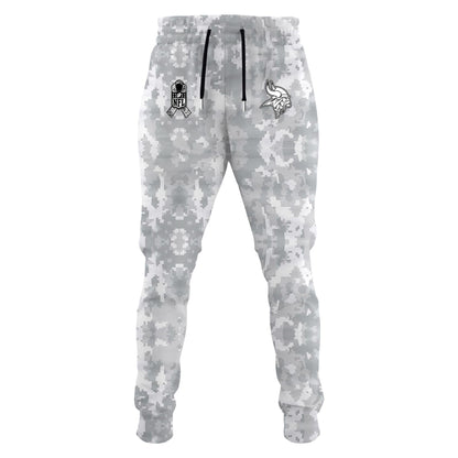 Premium Minnesota Vikings Merch - Minnesota Vikings  Veterans Day Hoodie Limited Edition - Gear Up For Game Day