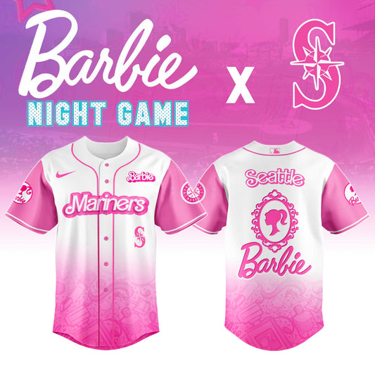 .    Seattle    Mariners MLB x Barbie Night Game Limited Edition Jersey 2025