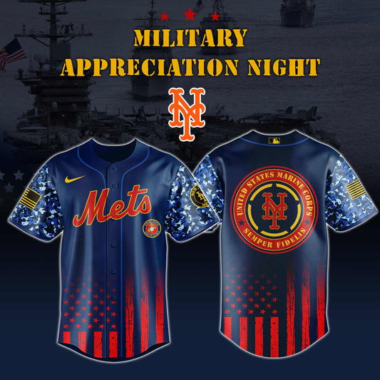 _New York Mets MLB x Marine Corps Military Appreciation Night  Jersey Editions Limited 2025 V3