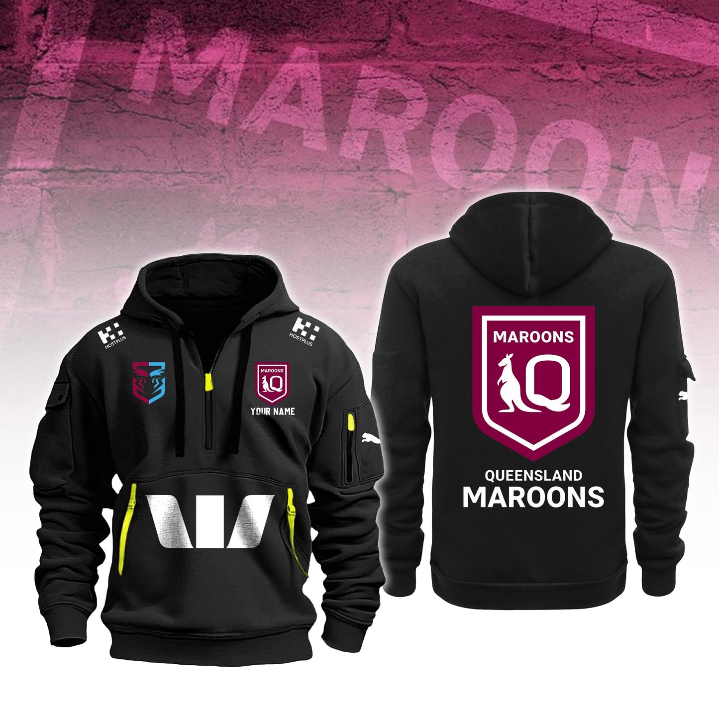 Queensland Maroons Personalized New Hoodie