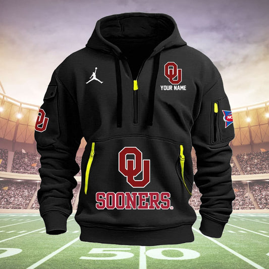 Oklahoma SoonersQuarter Zip Hoodie