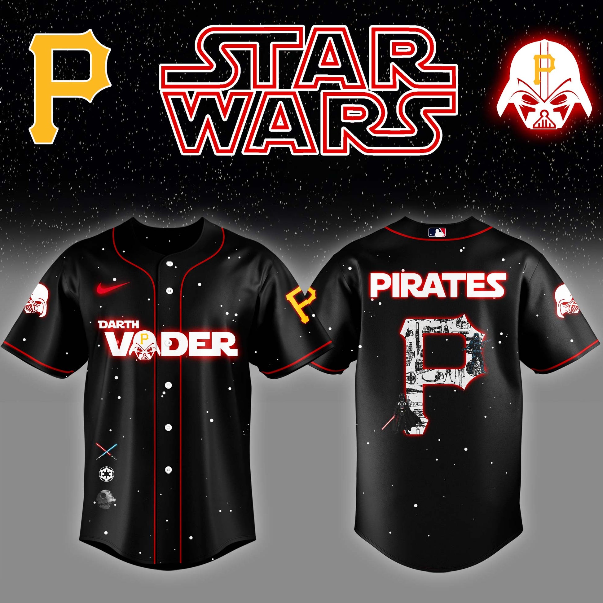 Pittsburgh Pirates x Stars Wars Darth Vader Night Baseball Jersey Editions Limited v2