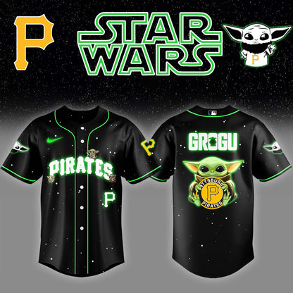 Pittsburgh Pirates x Stars Wars Grogu Night Baseball Jersey Editions Limited v3