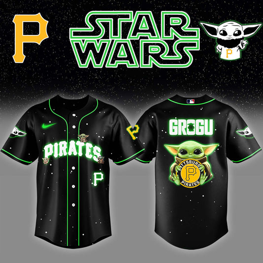 Pittsburgh Pirates x Stars Wars Grogu Night Baseball Jersey Editions Limited v3