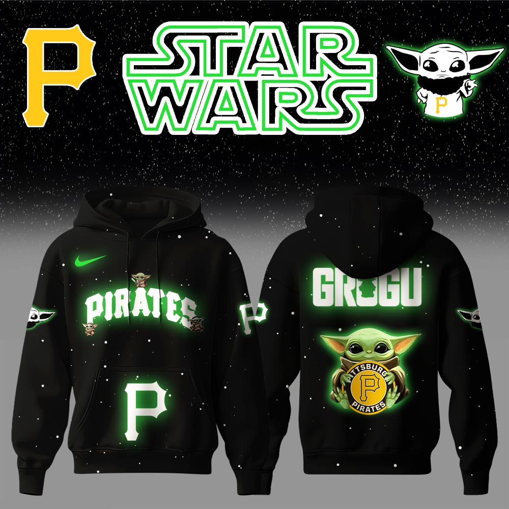 Pittsburgh Pirates x Stars Wars Baby Yoda Game Night Hoodie Editions Limited