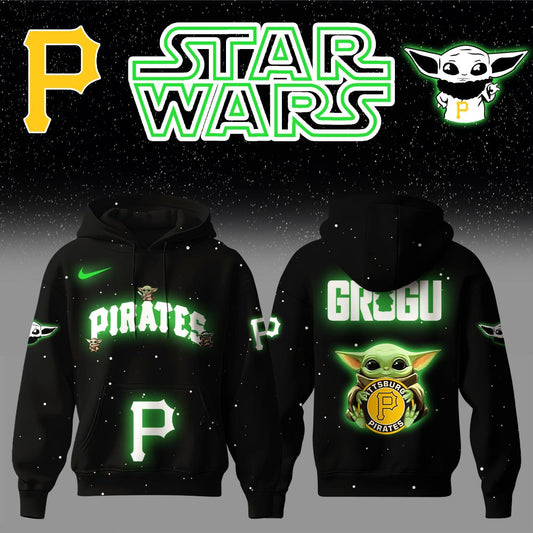Pittsburgh Pirates x Stars Wars Baby Yoda Game Night Hoodie Editions Limited