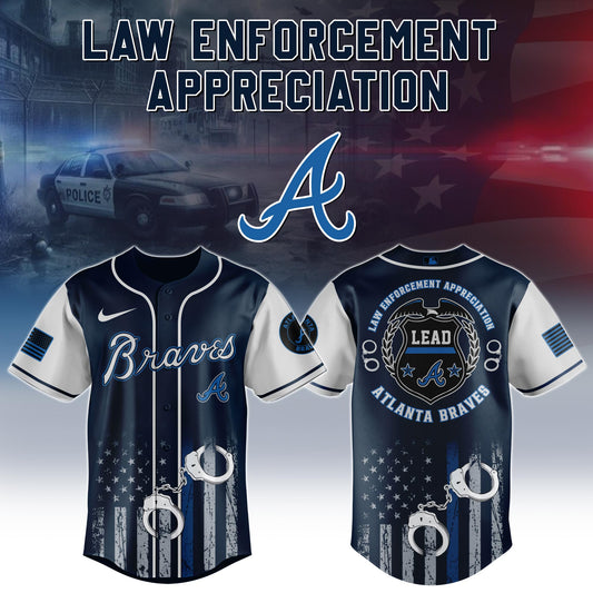 . Atlanta Braves MLB x Law Enforcement Appreciation Day Jersey Limited