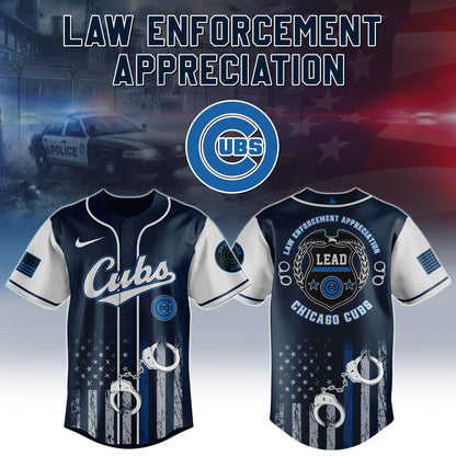 . Chicago Cubs MLB x Law Enforcement Appreciation Day Jersey Limited