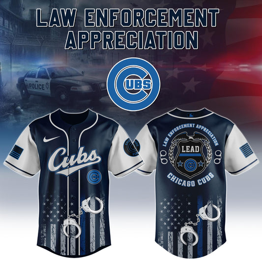 . Chicago Cubs MLB x Law Enforcement Appreciation Day Jersey Limited