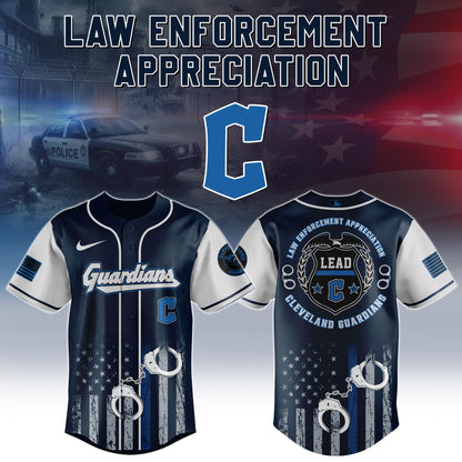 . Cleveland Guardians MLB x Law Enforcement Appreciation Day Jersey Limited