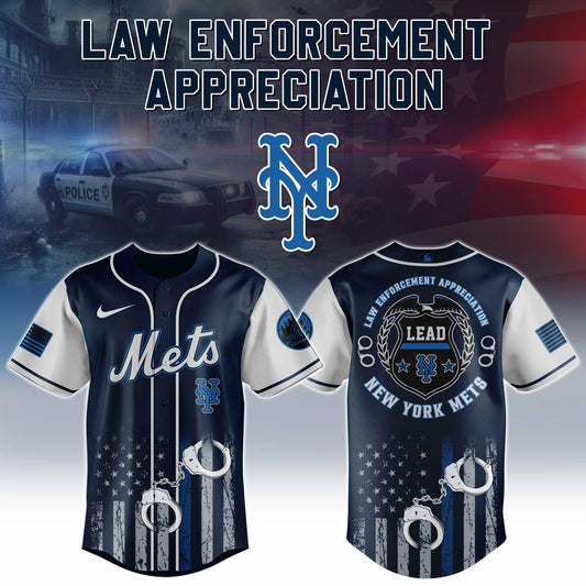 .  New York Mets MLB x Law Enforcement Appreciation Day Jersey Limited