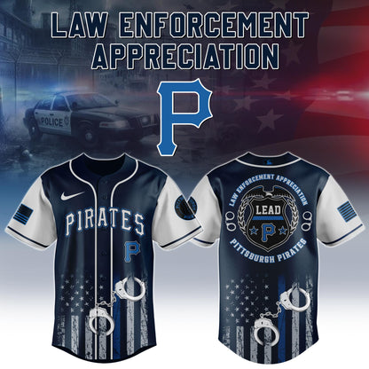 . Pittsburgh Pirates MLB x Law Enforcement Appreciation Day Jersey Limited