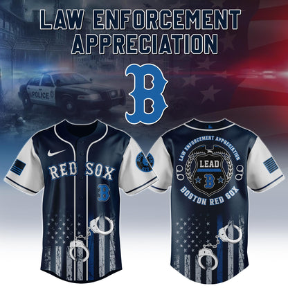 . Boston Red Sox MLB x Law Enforcement Appreciation Day Jersey Limited