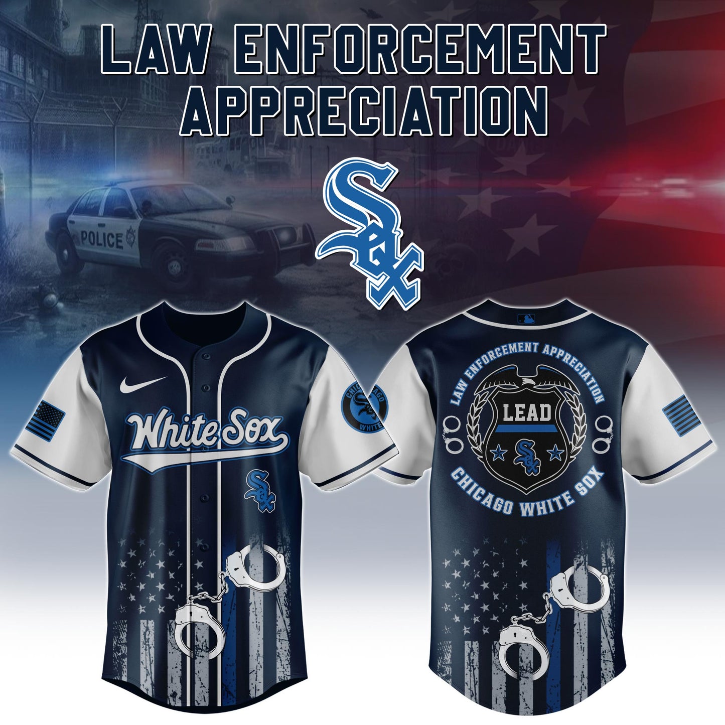 . Chicago White Sox MLB x Law Enforcement Appreciation Day Jersey Limited