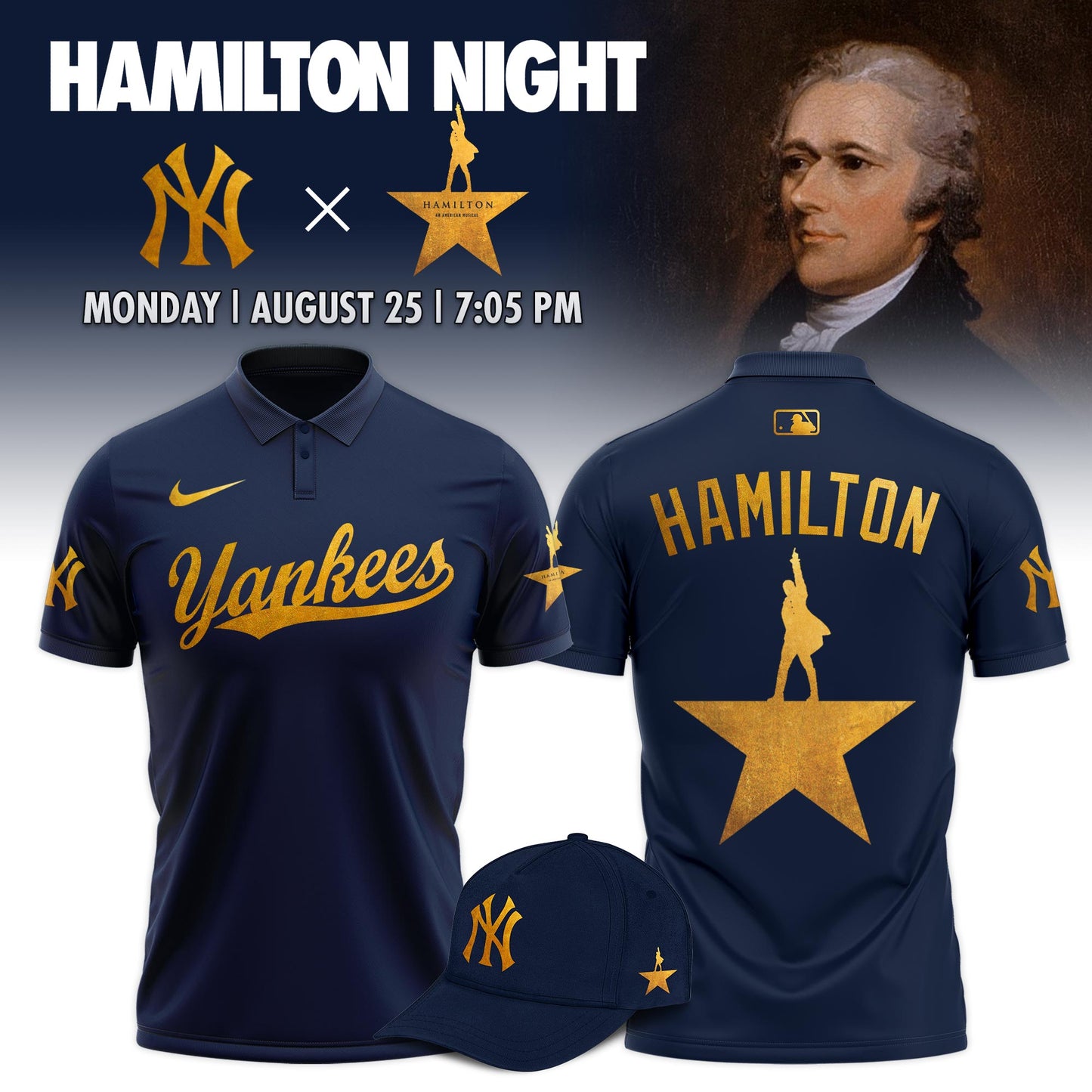 New York Yankees  x Hamilton Night 2025 Limited Edition Polo